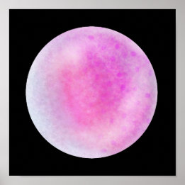 Pink Galaxy Orb – Pink and White Marble Print