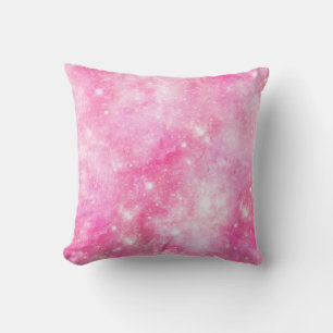 Pink Galaxy Universe Cushion