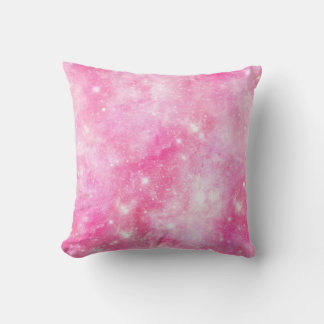 Pink Galaxy Universe Cushion