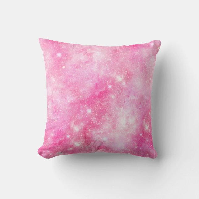 Pink Galaxy Universe Cushion (Front)