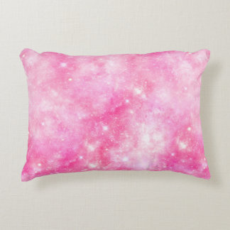 Pink Galaxy Universe Decorative Cushion