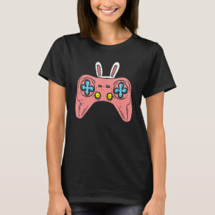 Pink Game Controller Bunny Cute Easter Video T-Shirt