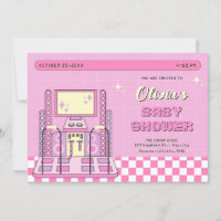 Pink Game Player Arcade Dance Machine baby shower