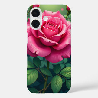 Pink Garden Rose iPhone 16 Case