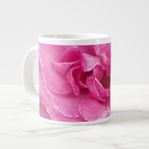 Pink Garden Rose Large Coffee Mug