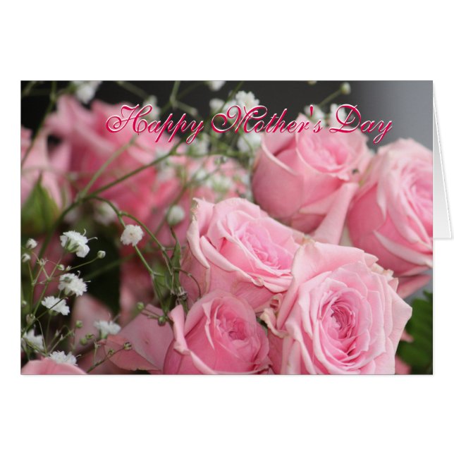 Pink Garden Rose Print (Front Horizontal)