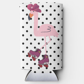 pink garza seltzer can cooler