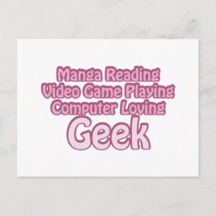 Pink Geek Postcard
