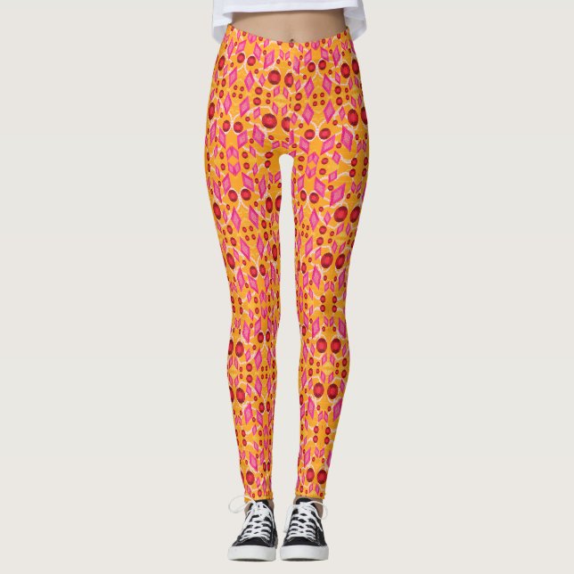 PINK GEMS LEGGINGS (Front)