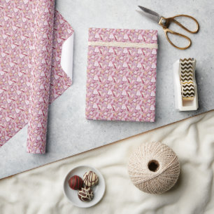 Pink Gemstones Wrapping Paper
