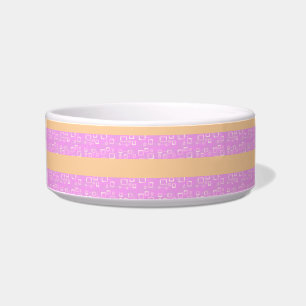 Pink Geometric Bowl