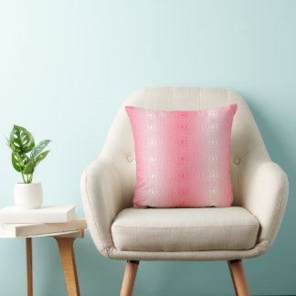 pink geometric cushion