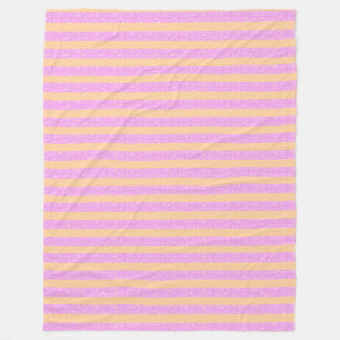 Pink Geometric Fleece Blanket