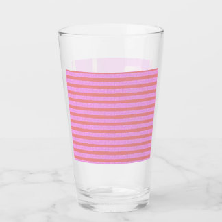 Pink Geometric Glass Cup