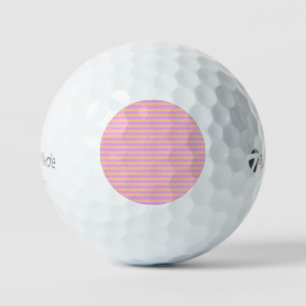 Pink Geometric Golf Balls