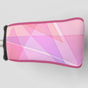 Pink Geometric  Golf Head Cover