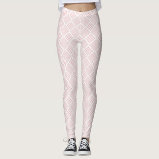 Pink Geometric Pattern Background Leggings