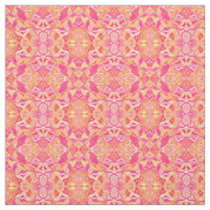 Pink geometric pattern fabric