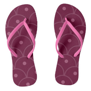 Pink Geometric Pattern Jandals
