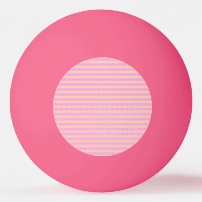 Pink Geometric  Ping Pong Ball (Front)