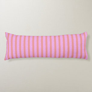 Pink Geometric Stripes Body Cushion