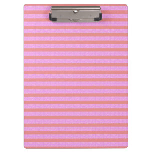 Pink Geometric Stripes  Clipboard