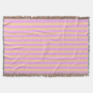 Pink Geometric Throw Blanket