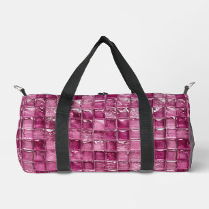 💗 Pink Geometric Travel Style For Everyday Trips Duffle Bag