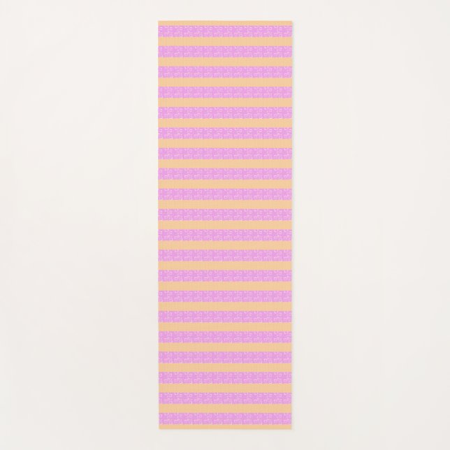 Pink Geometric  Yoga Mat (Front)