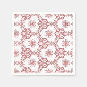 Pink geometry napkin