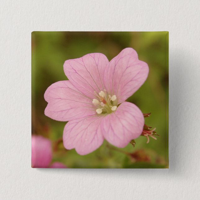 Pink Geranium Badge (Front)