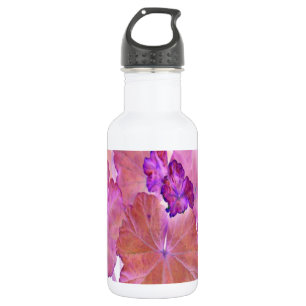 Pink Geranium Leaves 532 Ml Water Bottle