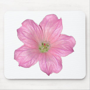 Pink Geranium Mouse Pad