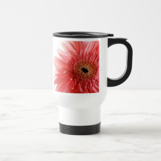 Pink Gerber Daisy  Travel Mug