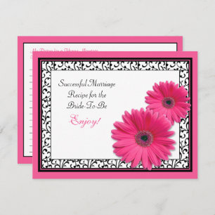 Pink Gerber Recipe Card for a Successful Marriage
