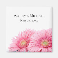 Pink Gerbera Daisies Elegant Photography Wedding