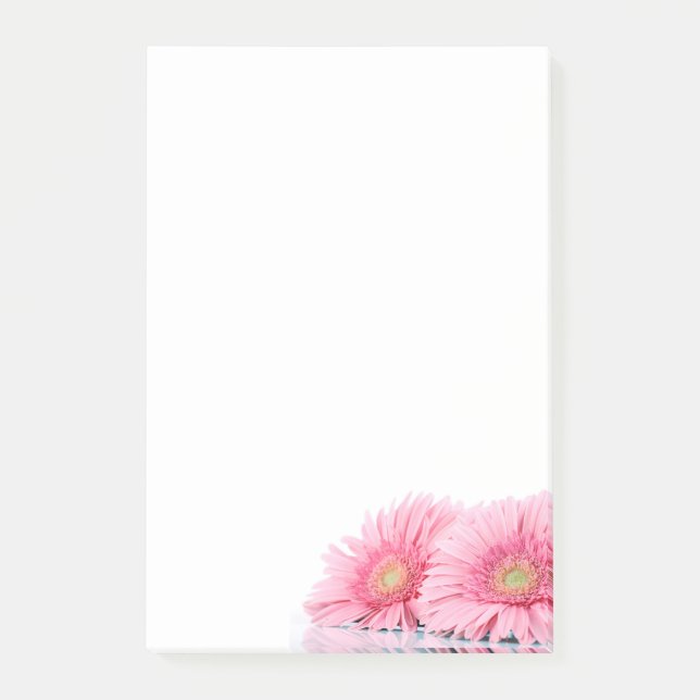 Pink Gerbera Daisies Stylish Photography Post-it Notes (Front)