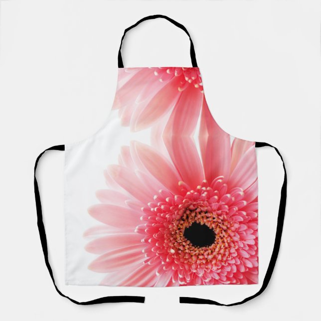 Pink Gerbera Daisy Apron (Front)