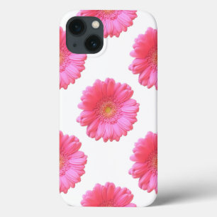 Pink gerbera daisy iPhone 13 case
