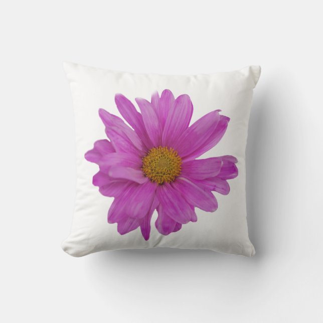 Pink Gerbera Daisy Customisable Pillow (Front)