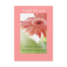 Pink Gerbera Daisy Gift Certificate