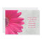 Pink Gerbera Daisy Grey Grey Wedding Invitation
