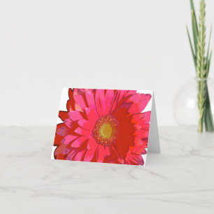 Pink Gerbera Daisy Note Card