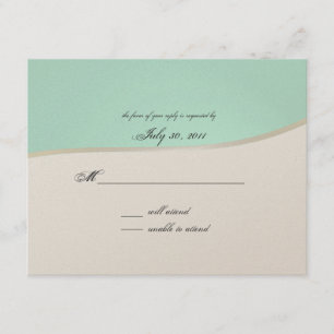 Pink Gerbera Daisy RSVP Card