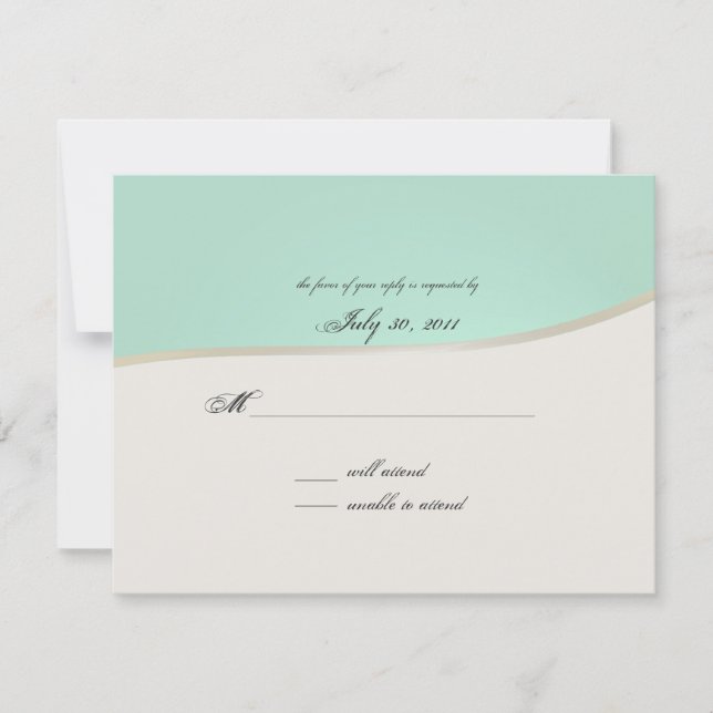 Pink Gerbera Daisy RSVP Card (Front)