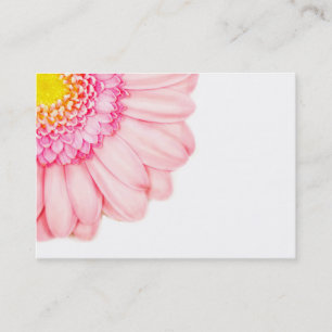 Pink Gerbera Flower Macro Nature Business Card