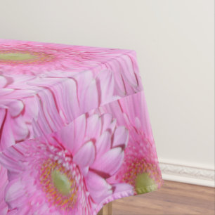 Pink Gerbera Flowers, Tablecloth