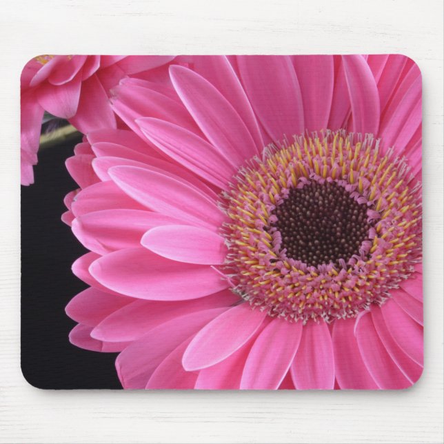 Pink Gerbera Mouse Pad (Front)