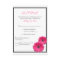 Pink Gerbera with Black Border Response Card