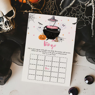 Pink Ghost Baby is Brewing Baby Shower Bingo Game